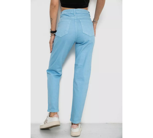 Джинси жіночі Mom's, колір блакитний, 182R1042