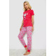 Женская пижама с принтом, цвет розовый, 243R15888