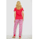 Женская пижама с принтом, цвет розовый, 243R15888