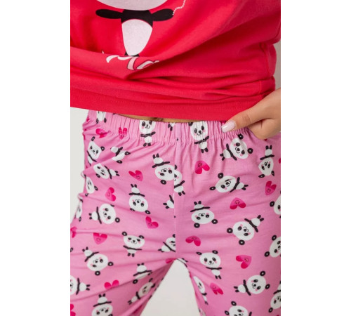 Женская пижама с принтом, цвет розовый, 243R15888