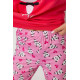 Женская пижама с принтом, цвет розовый, 243R15888