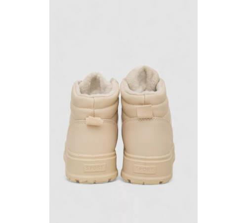 Кросівки жіночі зимові на хутрі, колір бежевий, 248RMB17
