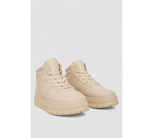 Кросівки жіночі зимові на хутрі, колір бежевий, 248RMB17