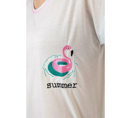 Женская пижама с принтом, цвет белый, 243R6013-P7