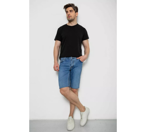 Шорты мужские джинсовые, цвет темно-голубой, 238R2023.