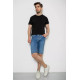 Шорты мужские джинсовые, цвет темно-голубой, 238R2023.