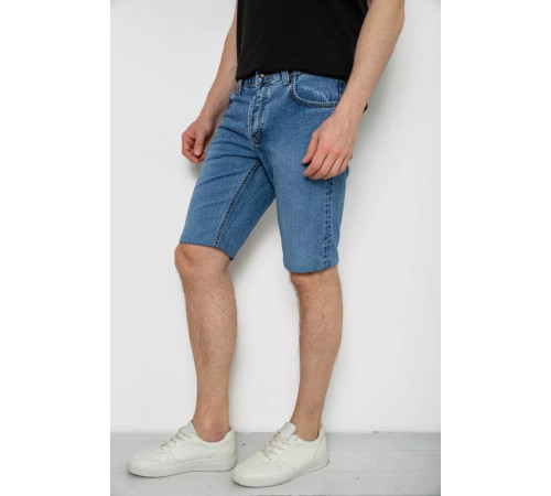 Шорты мужские джинсовые, цвет темно-голубой, 238R2023.