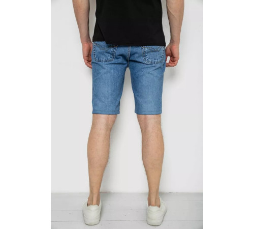 Шорты мужские джинсовые, цвет темно-голубой, 238R2023.