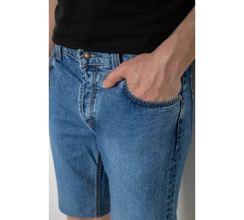 Шорты мужские джинсовые, цвет темно-голубой, 238R2023.