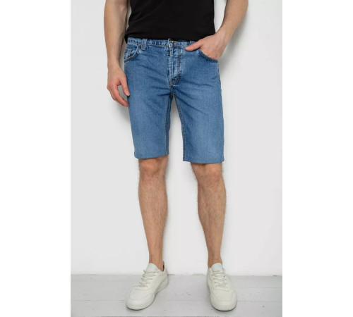 Шорты мужские джинсовые, цвет темно-голубой, 238R2023.