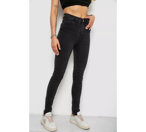 Джинси жіночі, колір чорний, 182R5215