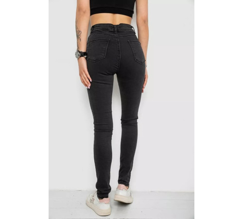 Джинси жіночі, колір чорний, 182R5215