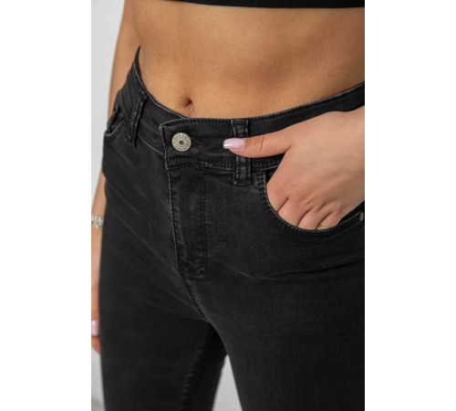 Джинси жіночі, колір чорний, 182R5215