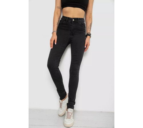 Джинси жіночі, колір чорний, 182R5215