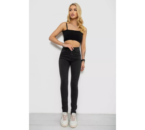 Джинсы женские Skinny, цвет черный, 182R5126