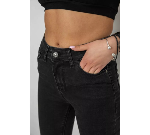 Джинсы женские Skinny, цвет черный, 182R5126