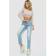 Джинси жіночі на резинці, колір блакитний, 244R5006