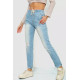 Джинси жіночі на резинці, колір блакитний, 244R5006