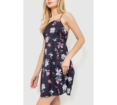 Сарафан з принтом, колір чорно-сірий, 129R1056