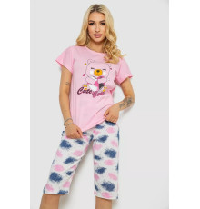 Піжама жіноча, колір рожевий, 243R50565