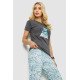 Женская пижама с принтом, цвет серый, 243R3577