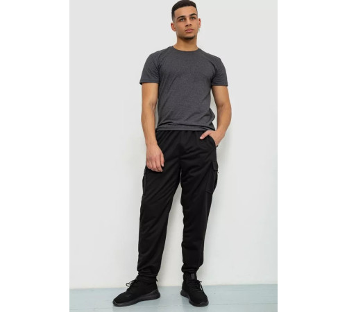 Спорт мужские брюки, цвет черный, 244R41266