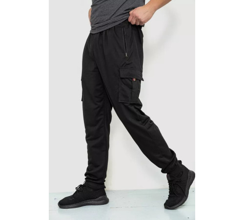 Спорт мужские брюки, цвет черный, 244R41266