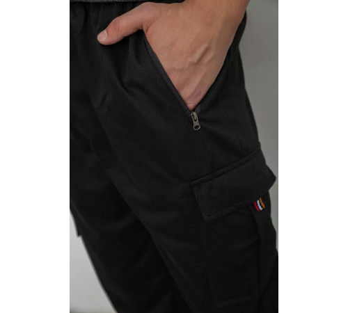 Спорт мужские брюки, цвет черный, 244R41266