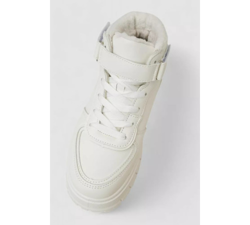 Кросівки жіночі зимові на хутрі, колір білий, 248RMB04