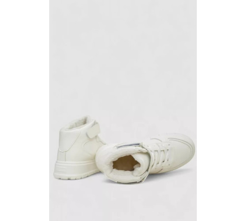 Кросівки жіночі зимові на хутрі, колір білий, 248RMB04