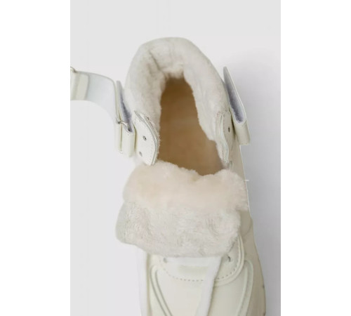 Кросівки жіночі зимові на хутрі, колір білий, 248RMB04