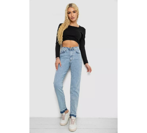 Джинси жіночі MOM, колір блакитний, 244R501-10