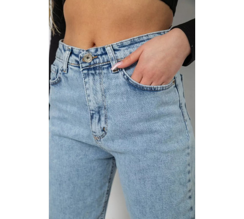 Джинси жіночі MOM, колір блакитний, 244R501-10