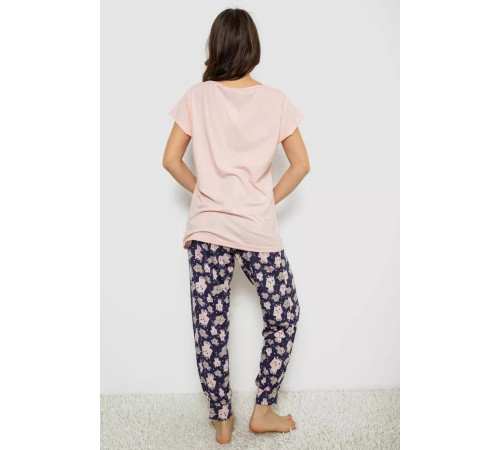 Пижама женская с принтом, цвет розовый, 243R1600-016