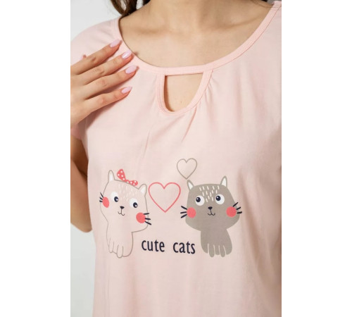 Пижама женская с принтом, цвет розовый, 243R1600-016