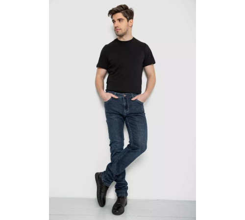 Джинсы мужские демисезонные, цвет темно-синий, 243R8689-5.