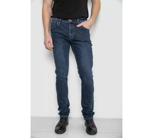 Джинсы мужские демисезонные, цвет темно-синий, 243R8689-5.