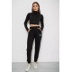 Спортивні штани жіночі, колір чорний, 238R5052