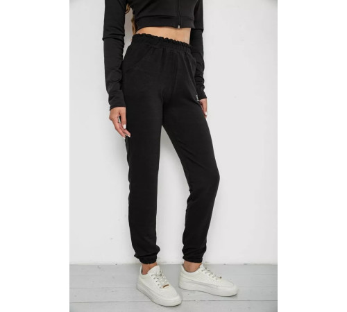 Спортивні штани жіночі, колір чорний, 238R5052