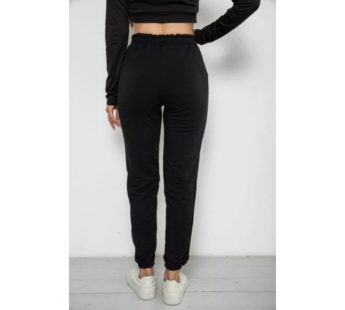 Спортивні штани жіночі, колір чорний, 238R5052