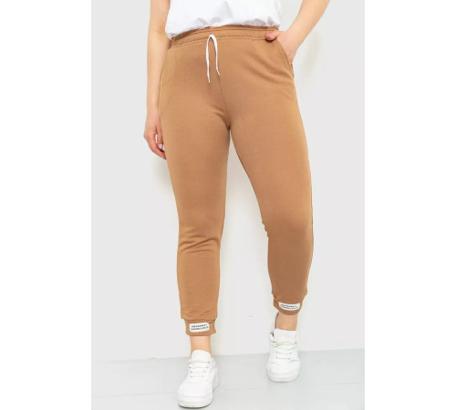Спорт штаны женские демисезонные, цвет коричневый, 226R027