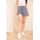 Жіночі шорти в смужку, з пояском, колір Синій, 172R007