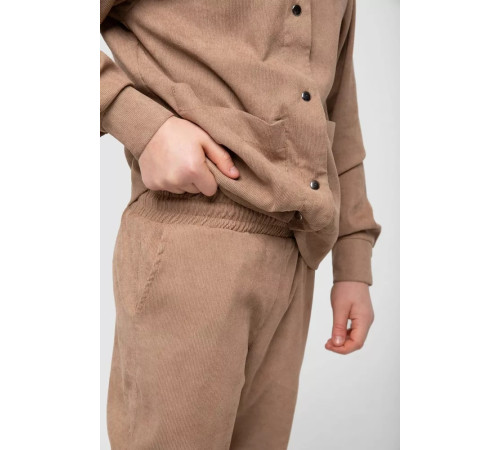 Костюм дитячий для дівчаток вельвет, колір бежевий, 102R1524