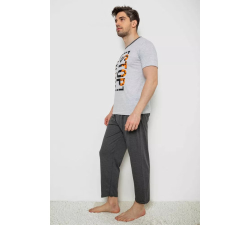 Піжама чоловіча, колір сірий, 243R6202