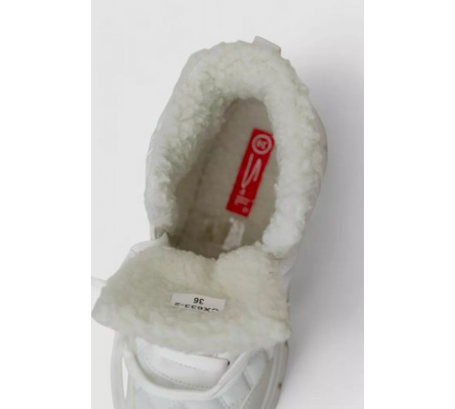 Кросівки жіночі зимові на хутрі, колір білий, 248RCX633