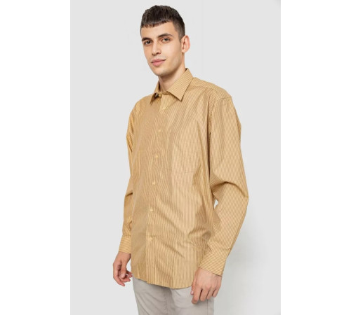 Рубашка мужская классическая, цвет бежевый, 244R331