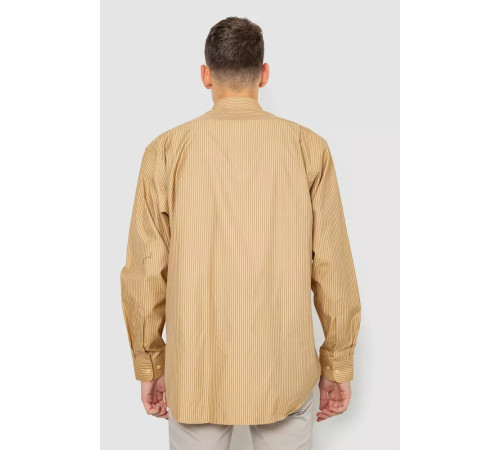 Рубашка мужская классическая, цвет бежевый, 244R331