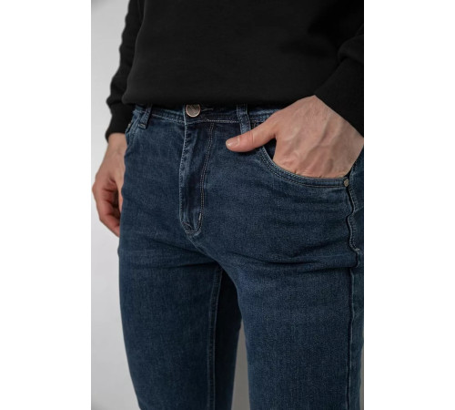 Джинсы мужские демисезонные, цвет темно-синий, 243R8689-1.