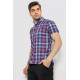 Рубашка мужская в клетку, цвет синий, 214R0113