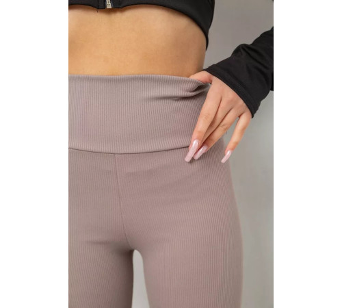 Лосины в рубчик, цвет мокко, 221R606